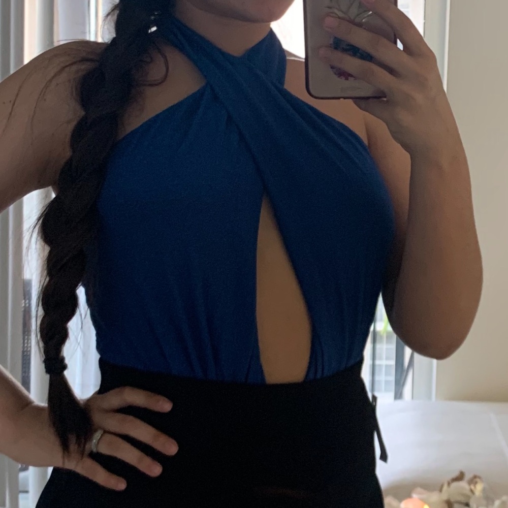 Chic Blue  Women's Bodysuit